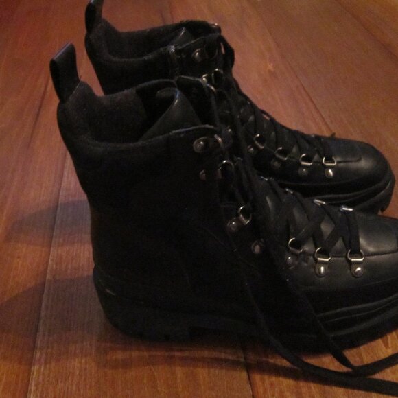 Vionic Jaxen Combat Boots Black Women's Size 8 Waterproof Lace-Up Latex-Free - Picture 3 of 12